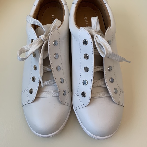 *HOST PICK*  Longchamp White Leather Sneakers - Picture 3 of 14